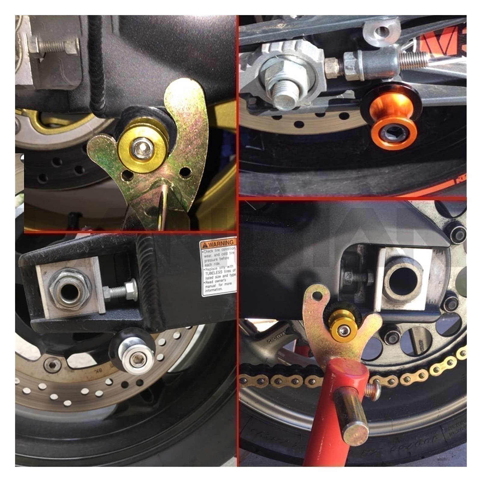 Amazon.com: Motorcycle Swing Arm Spool For Kawasak-i ZX6RR
